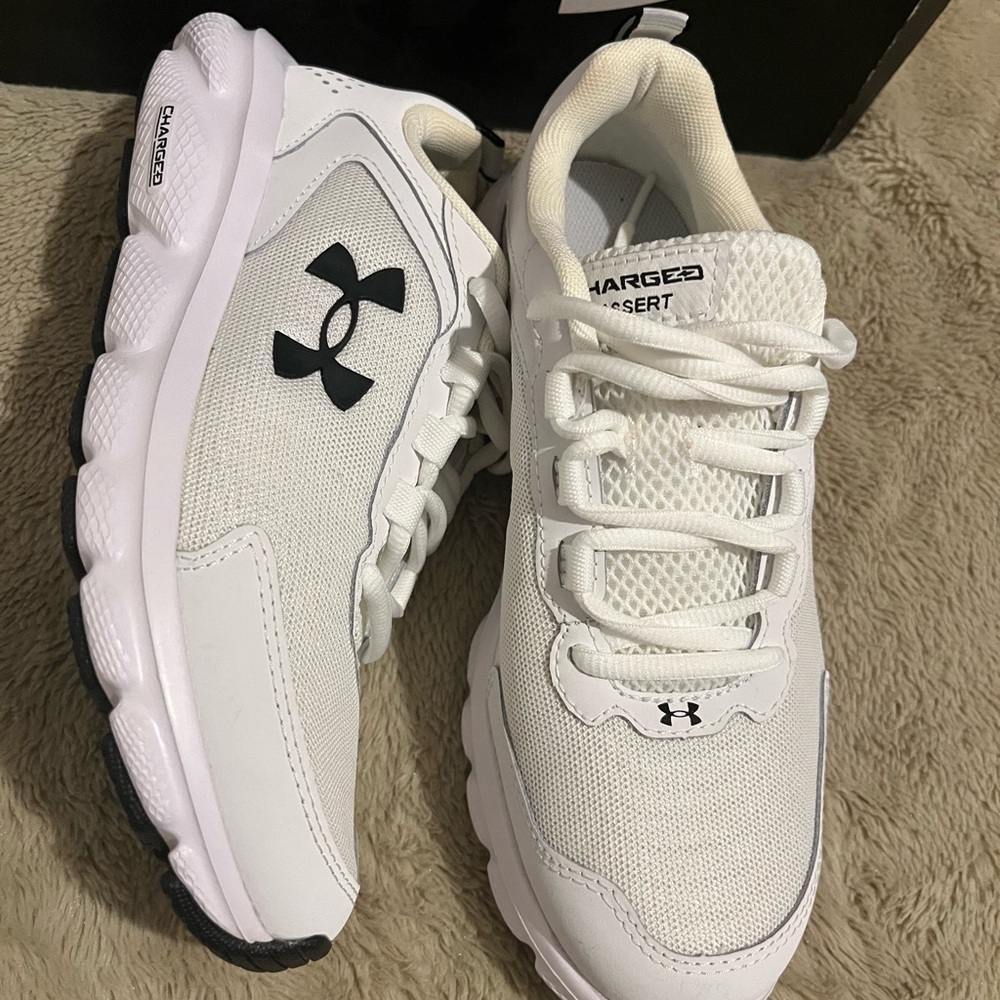 Under Armour Charged Assert 9 White Sneakers